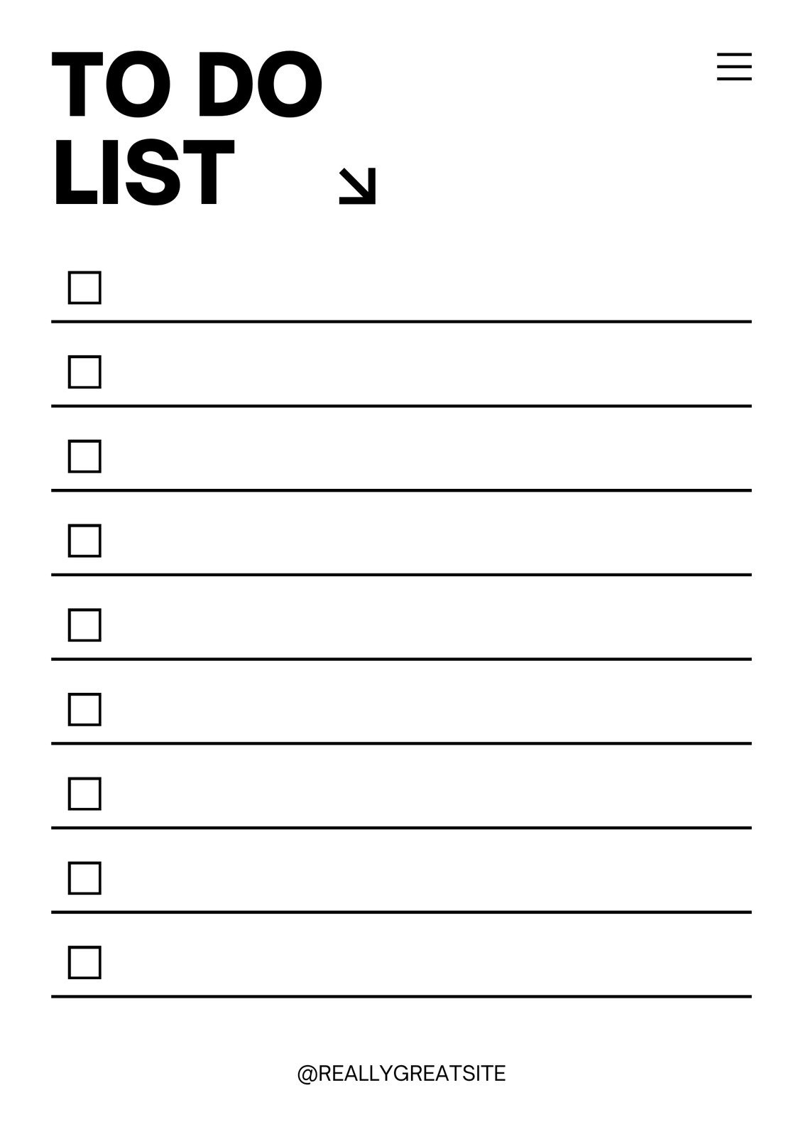 Free And Customizable To Do List Templates