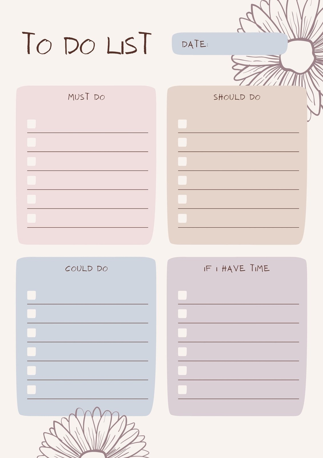 Free And Customizable To Do List Templates Free And Customizable To Do List Templates