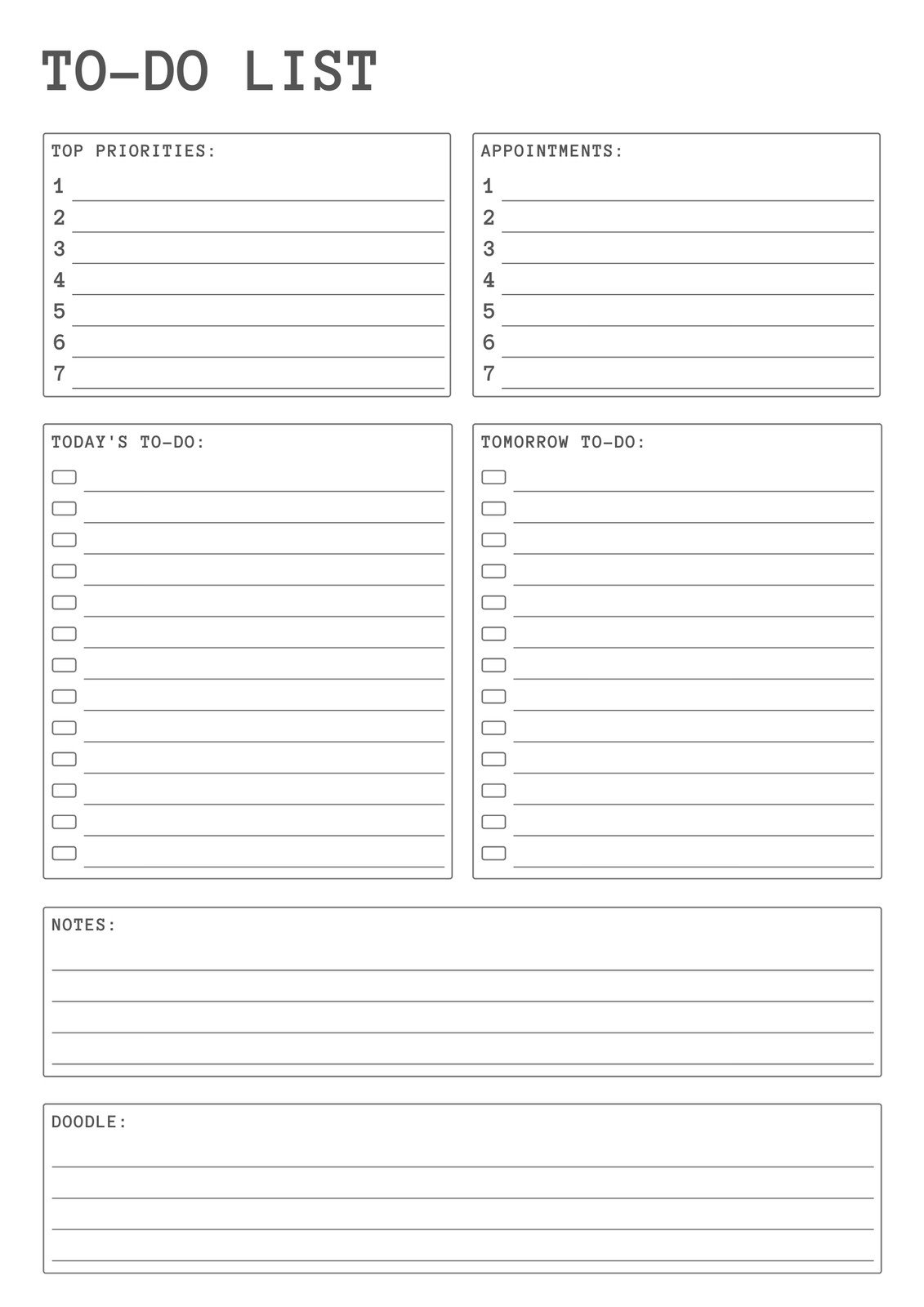 Free And Customizable To Do List Templates Free And Customizable To Do List Templates
