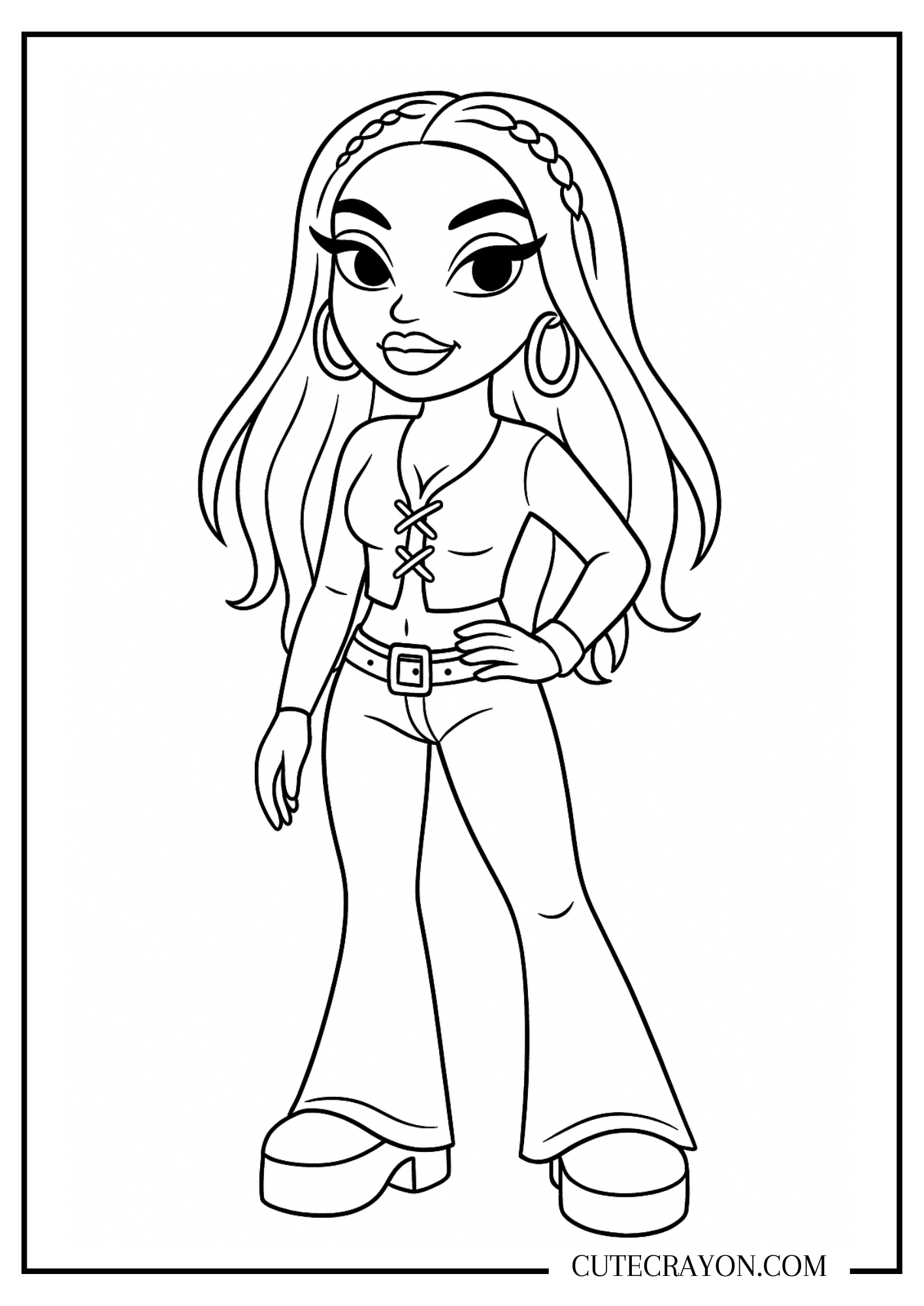 Free Baddie Coloring Pages 47 Printables With Cool Baddie Girls 