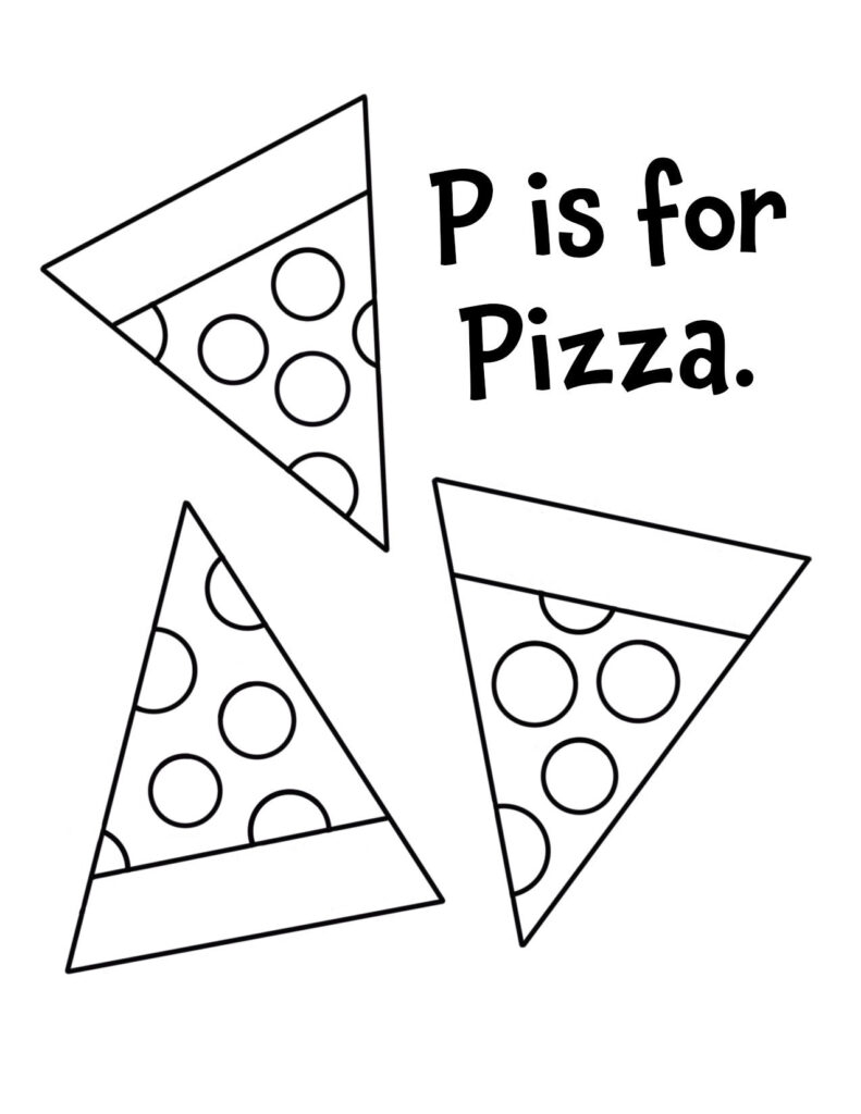 Free Coloring Pages Of Pizza The Hollydog Blog