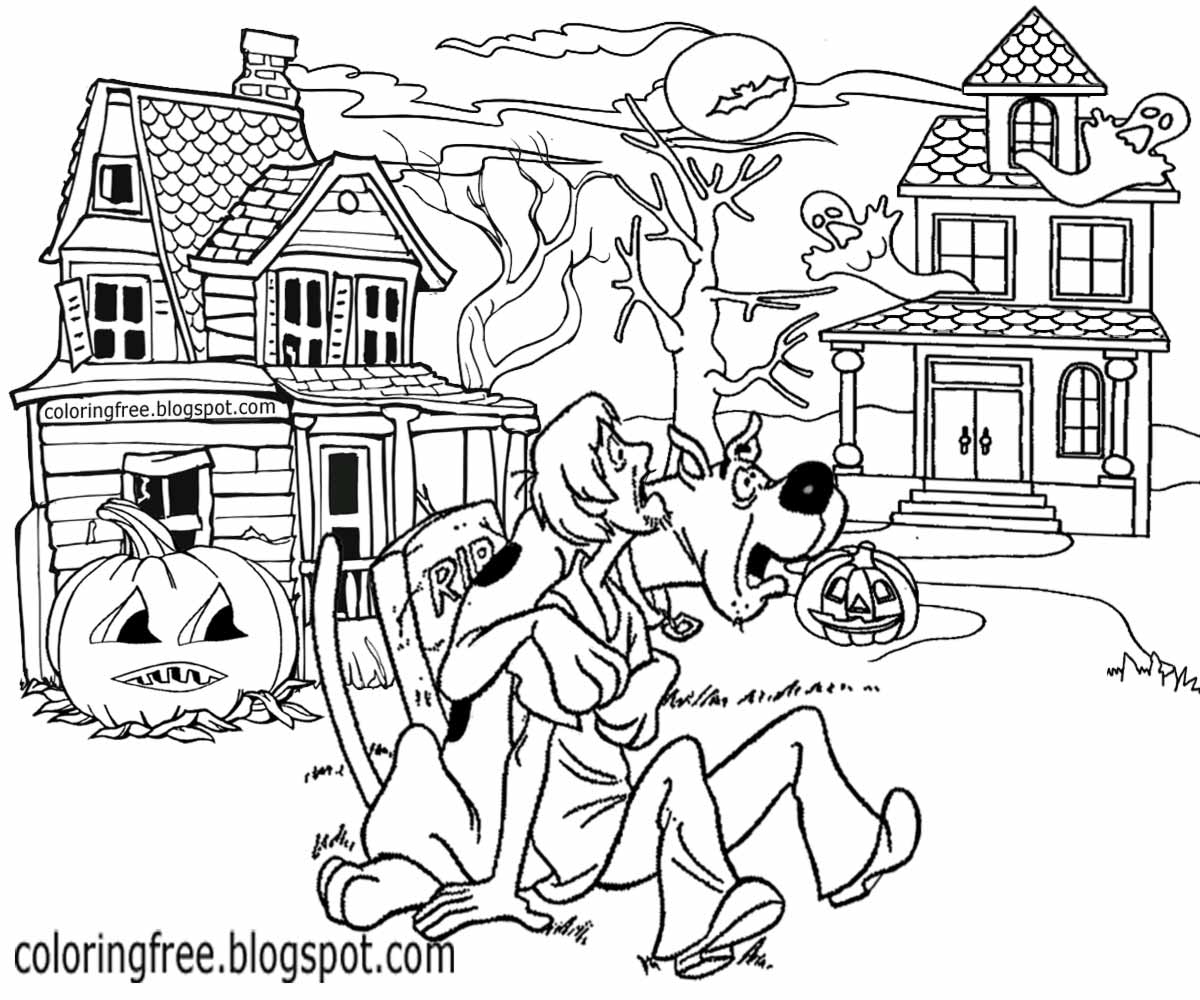 scooby doo coloring page