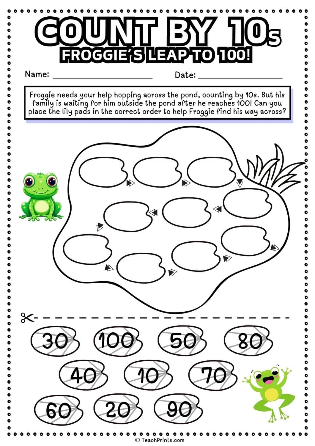 counting by 10s worksheet