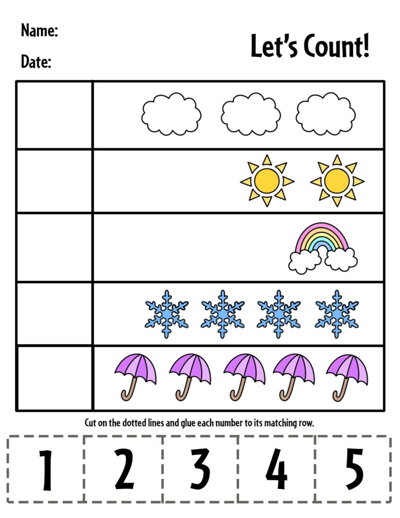 cut and glue worksheets