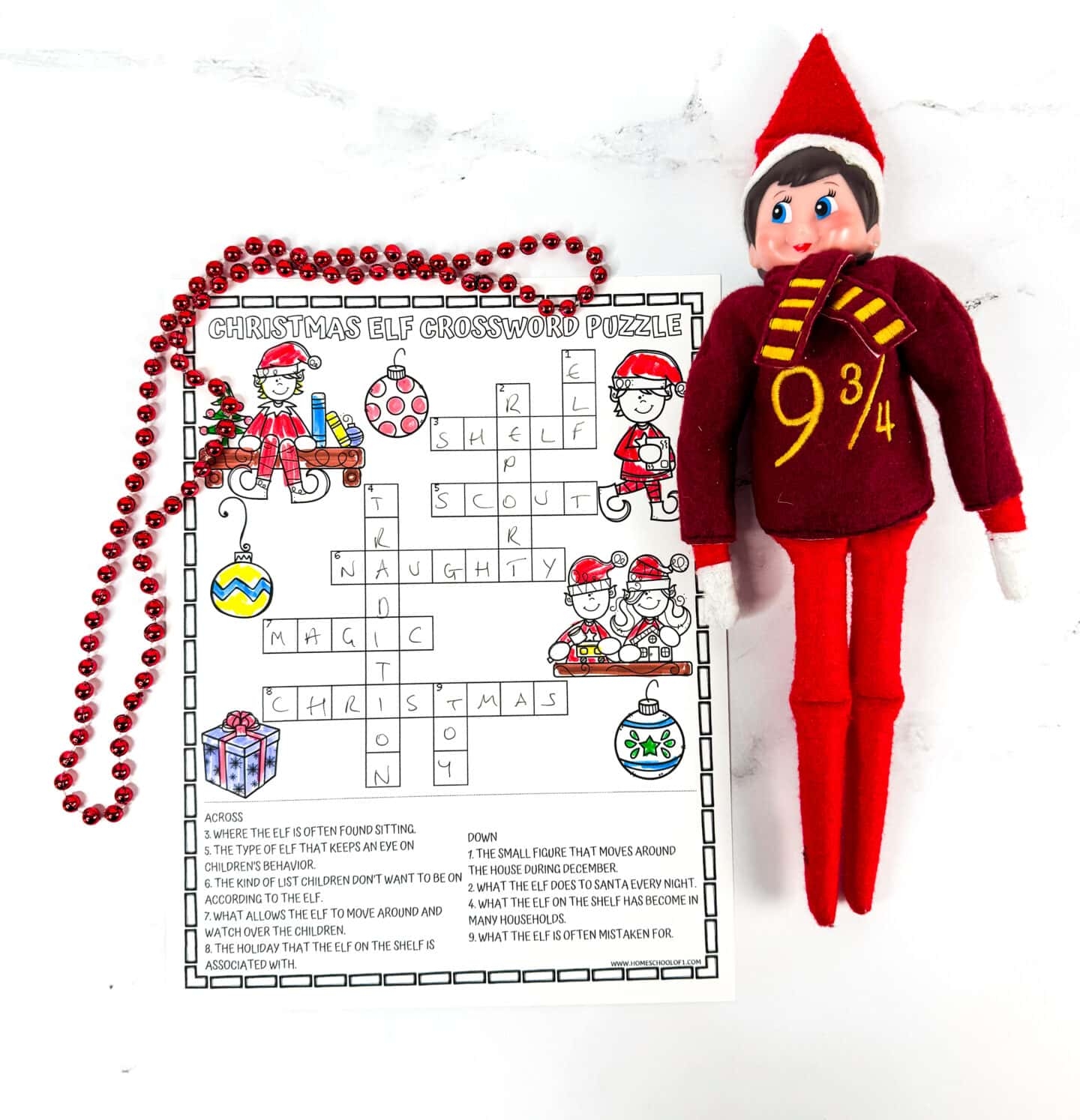 Free Elf On The Shelf Crossword Puzzle