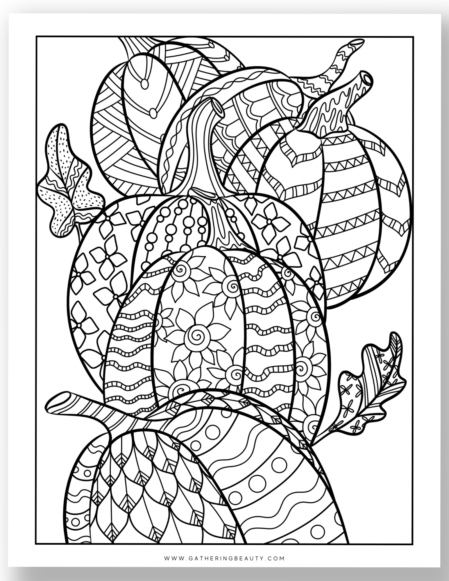 autumn coloring pages for adults