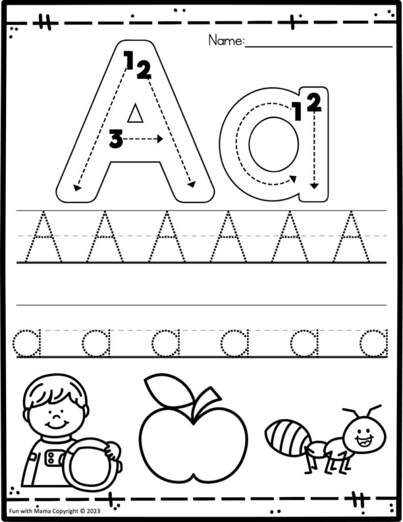 free printable letter worksheets