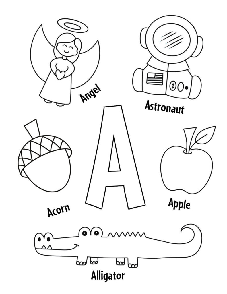 printable letter a worksheets