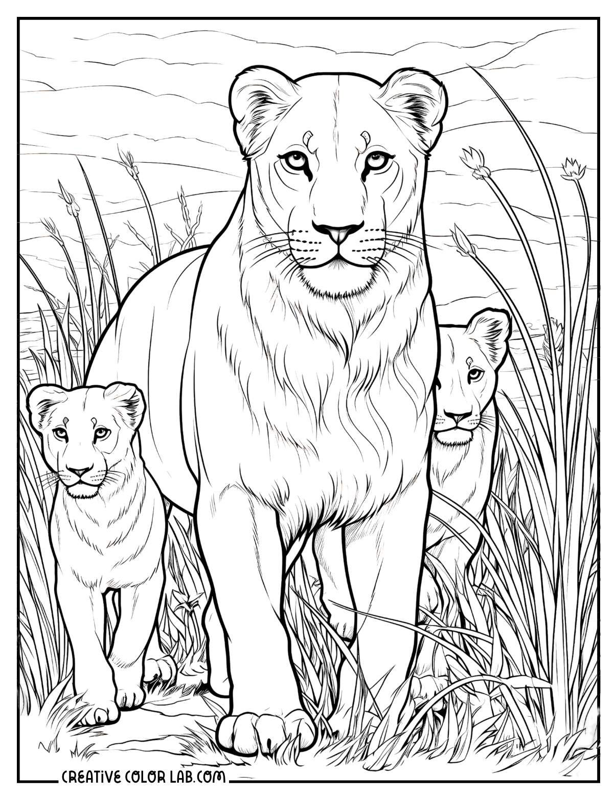 Free Lion Coloring Pages Printable PDFs Free Lion Coloring Pages Printable PDFs