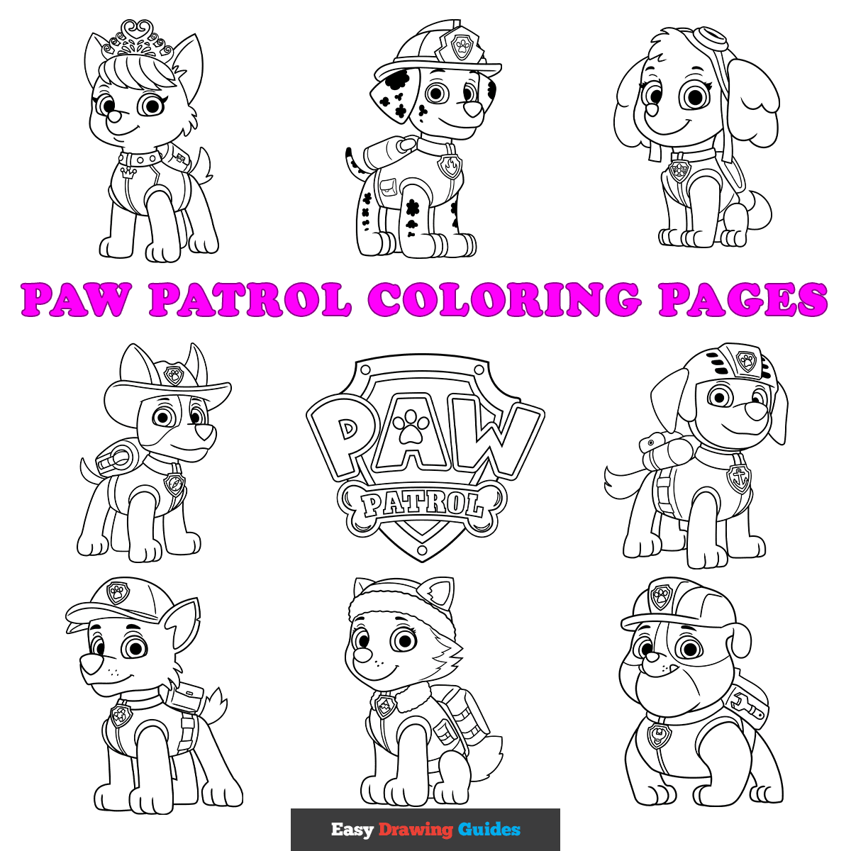 free paw patrol coloring pages
