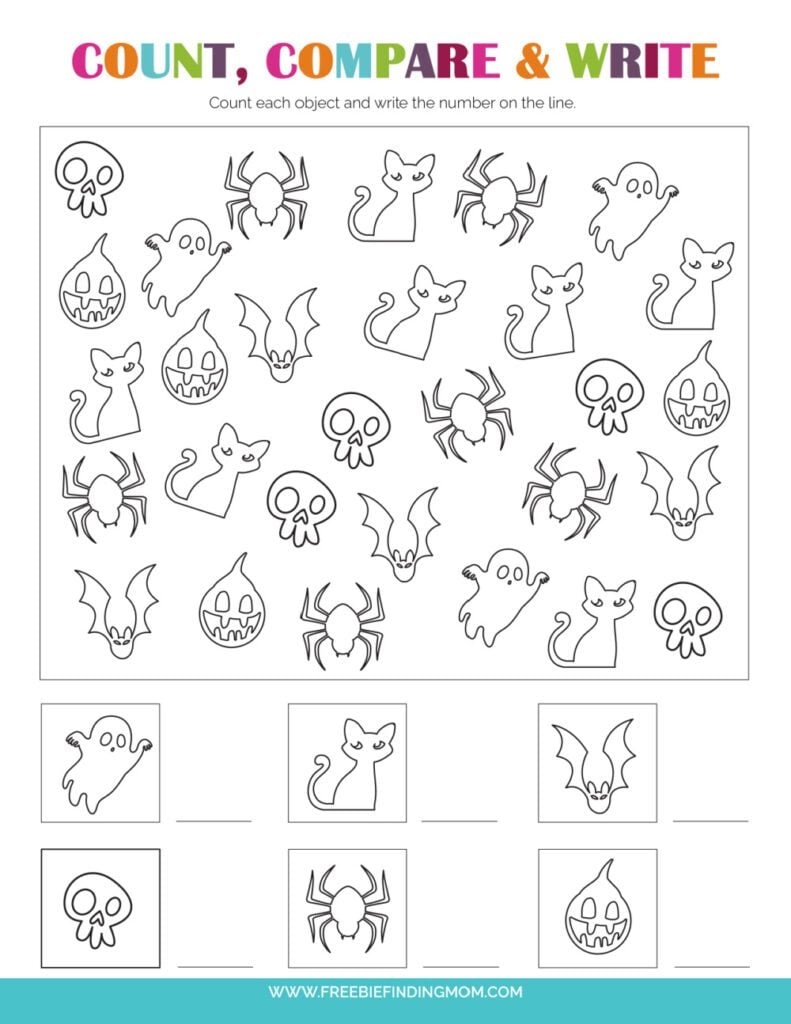 halloween worksheets for preschoolers