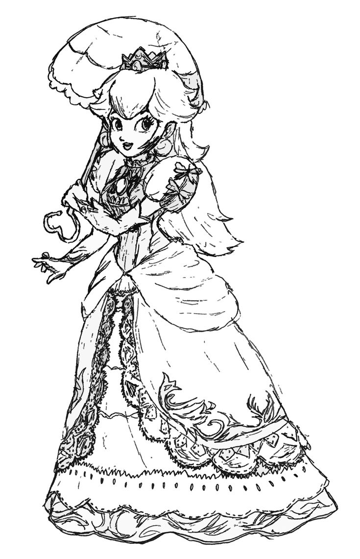 princess peach coloring page princess peach coloring page
