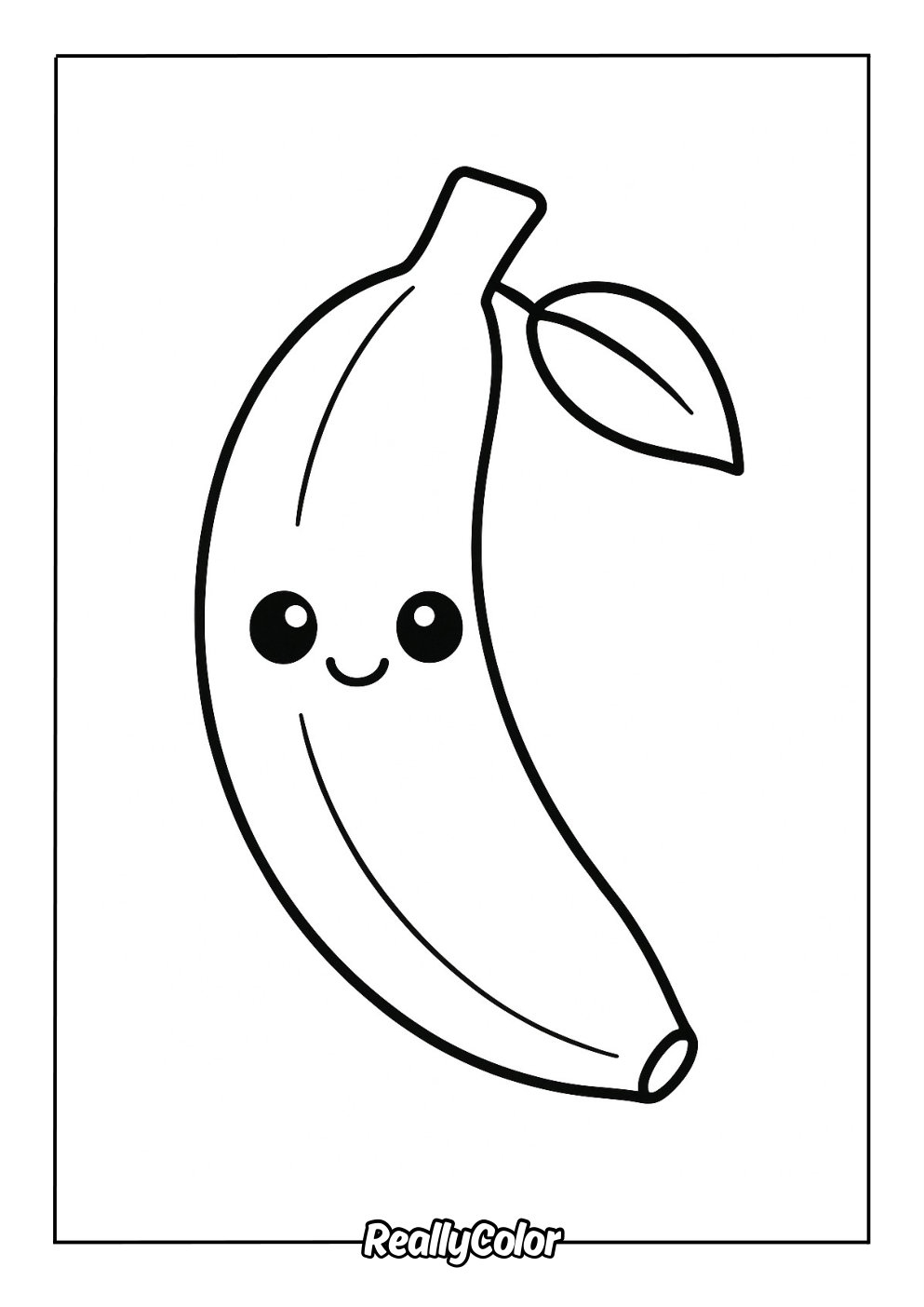 Free Printable Banana Coloring Pages