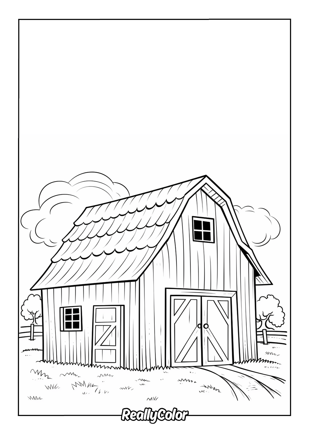 barn coloring pages