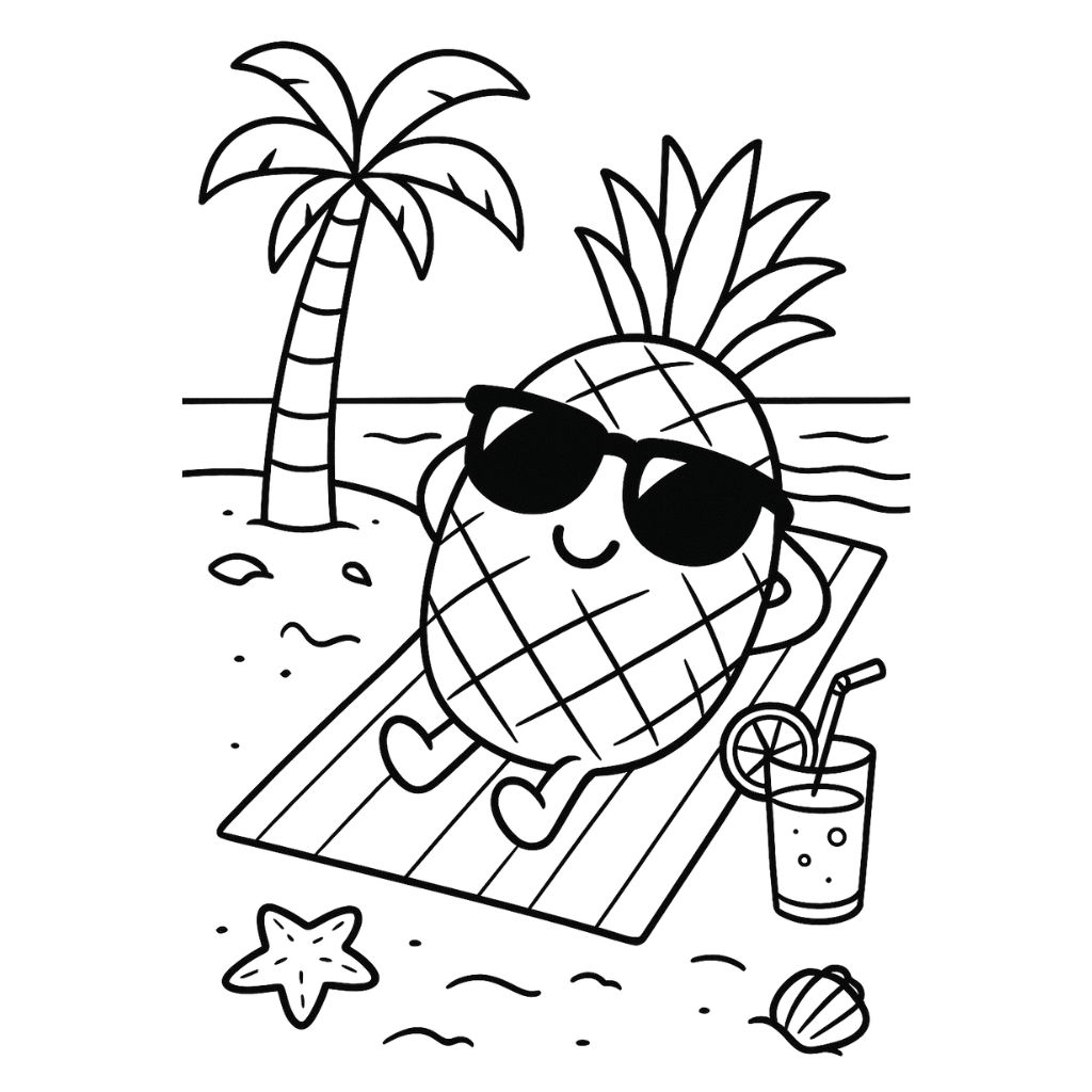 beaches coloring pages