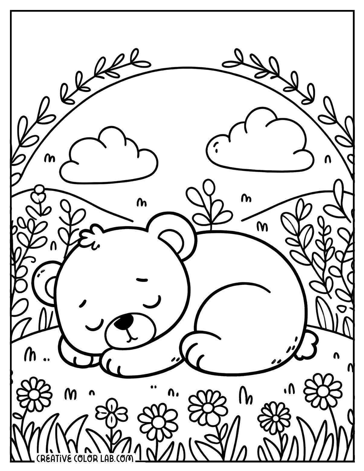 Free Printable Bear Coloring Pages Free Printable Bear Coloring Pages