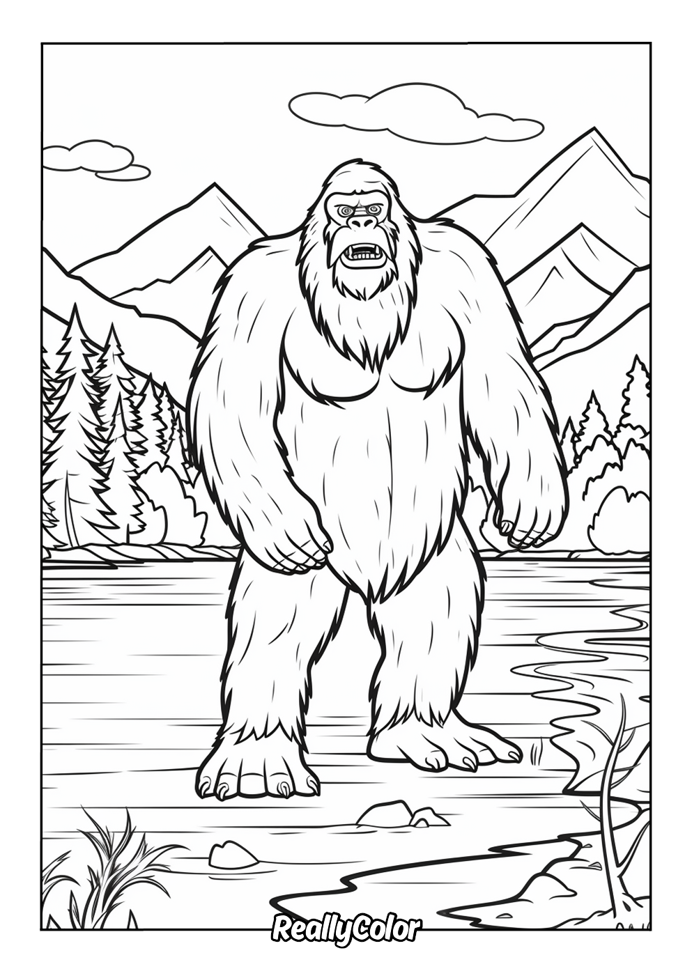 Free Printable Bigfoot Coloring Pages Free Printable Bigfoot Coloring Pages