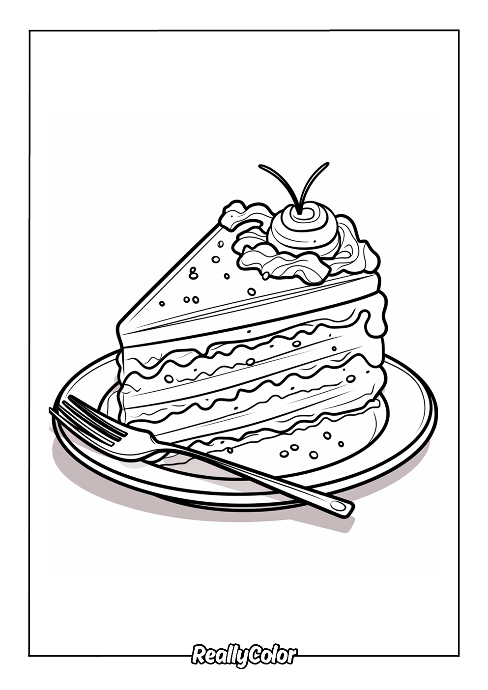 Free Printable Cake Coloring Pages Free Printable Cake Coloring Pages