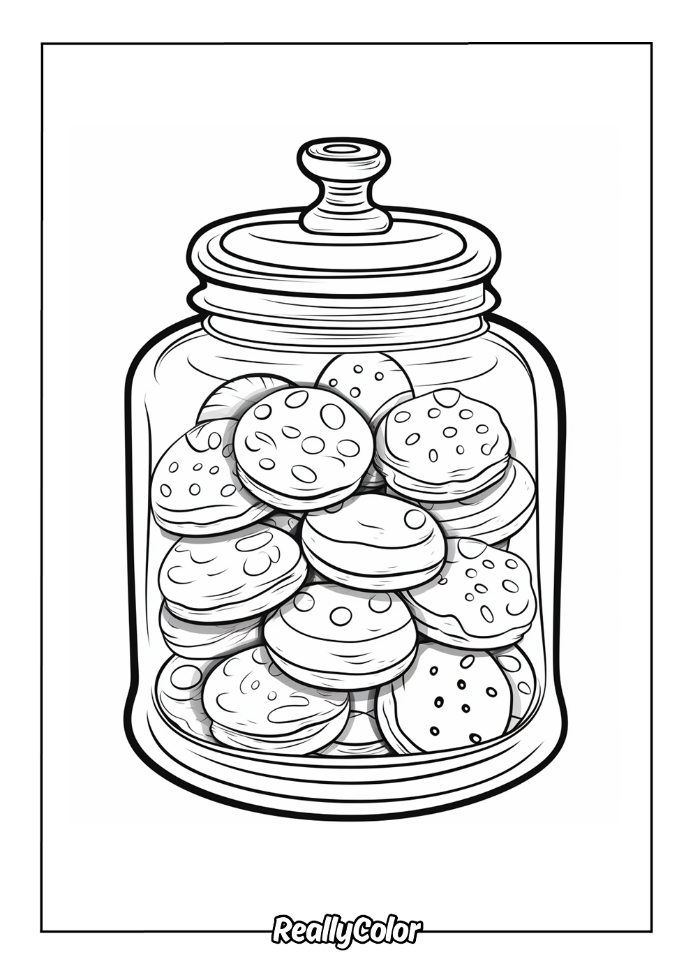 cookie coloring page
