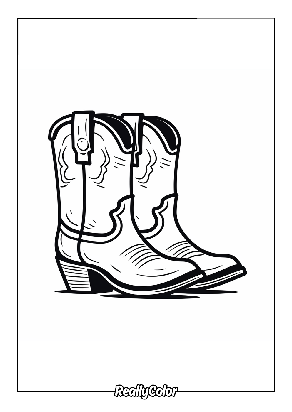 Free Printable Cowboy Coloring Pages