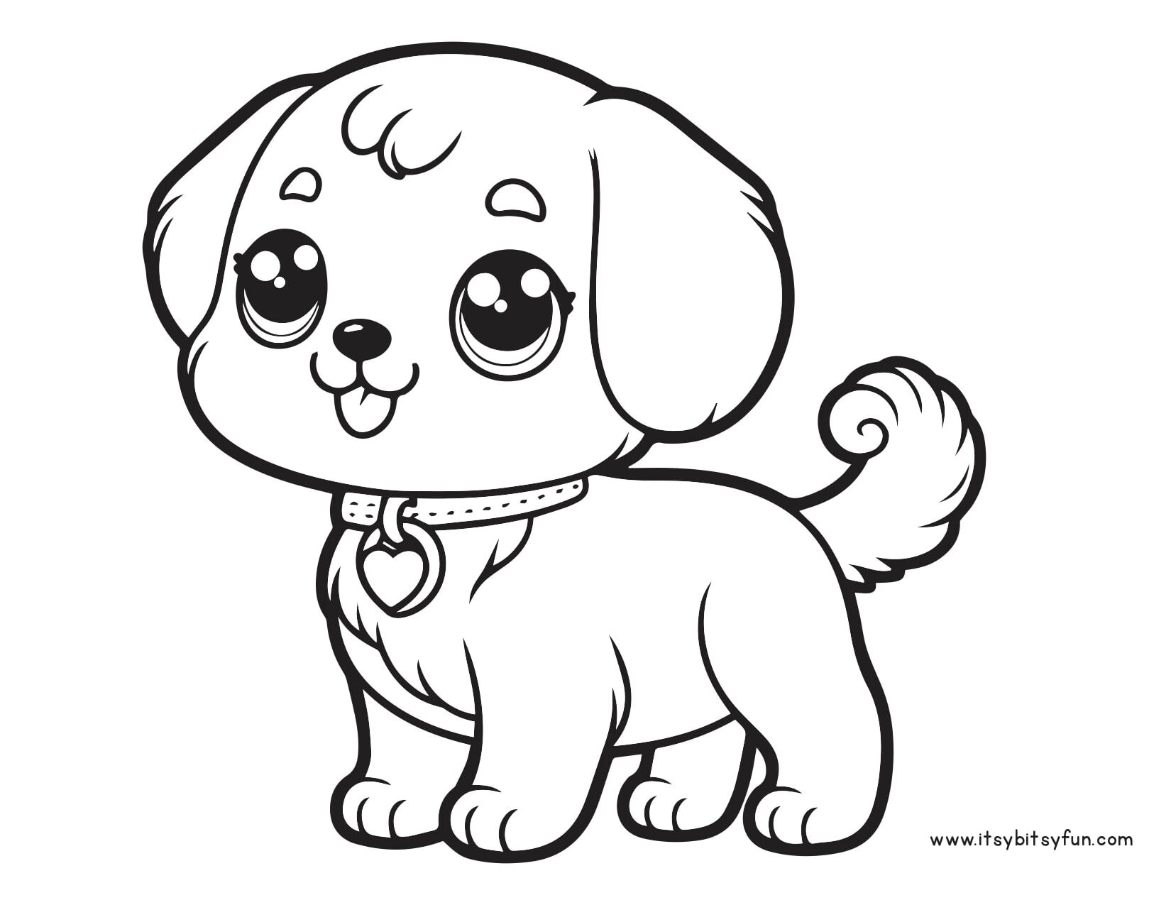 puppies coloring pages printable