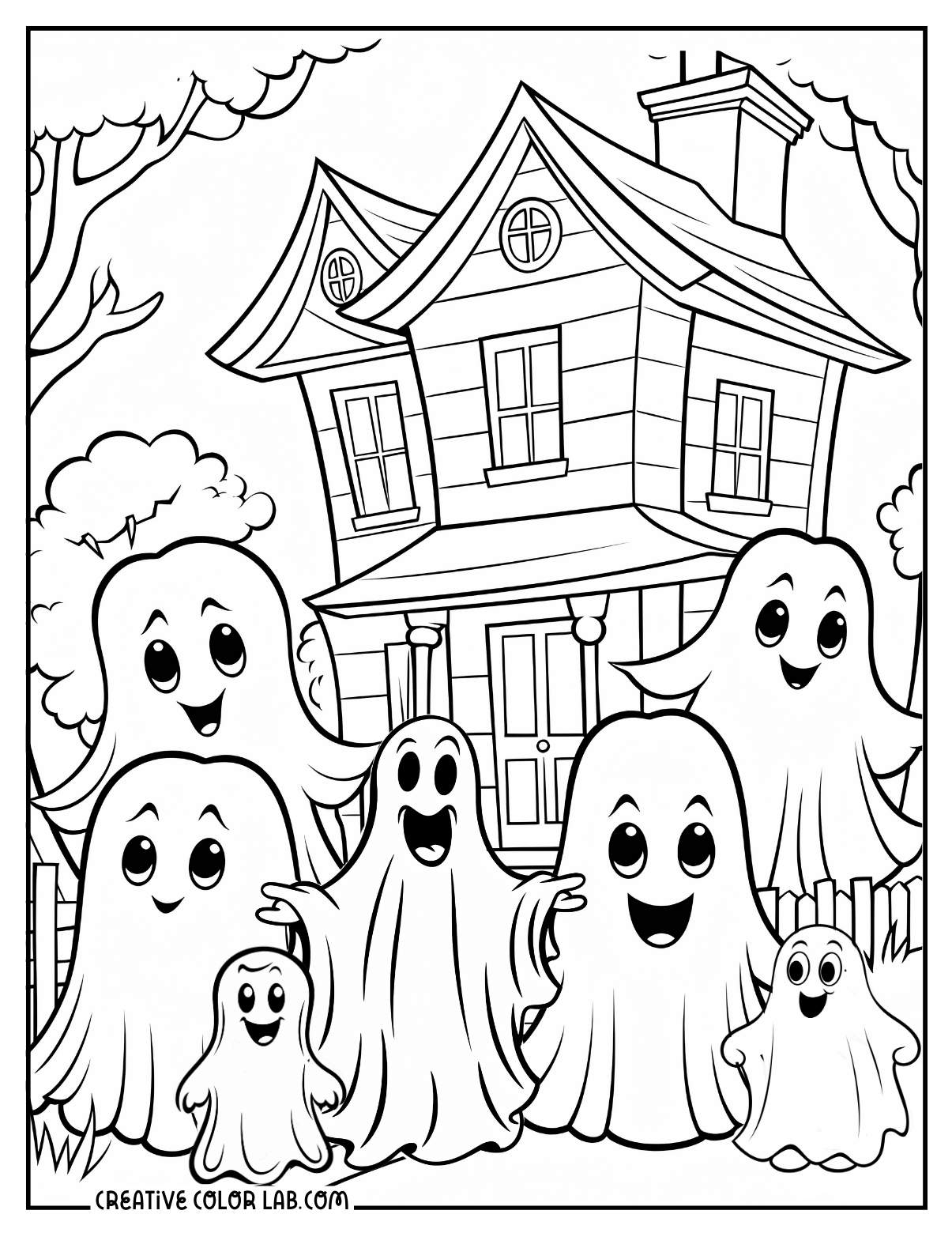 ghost color page ghost color page