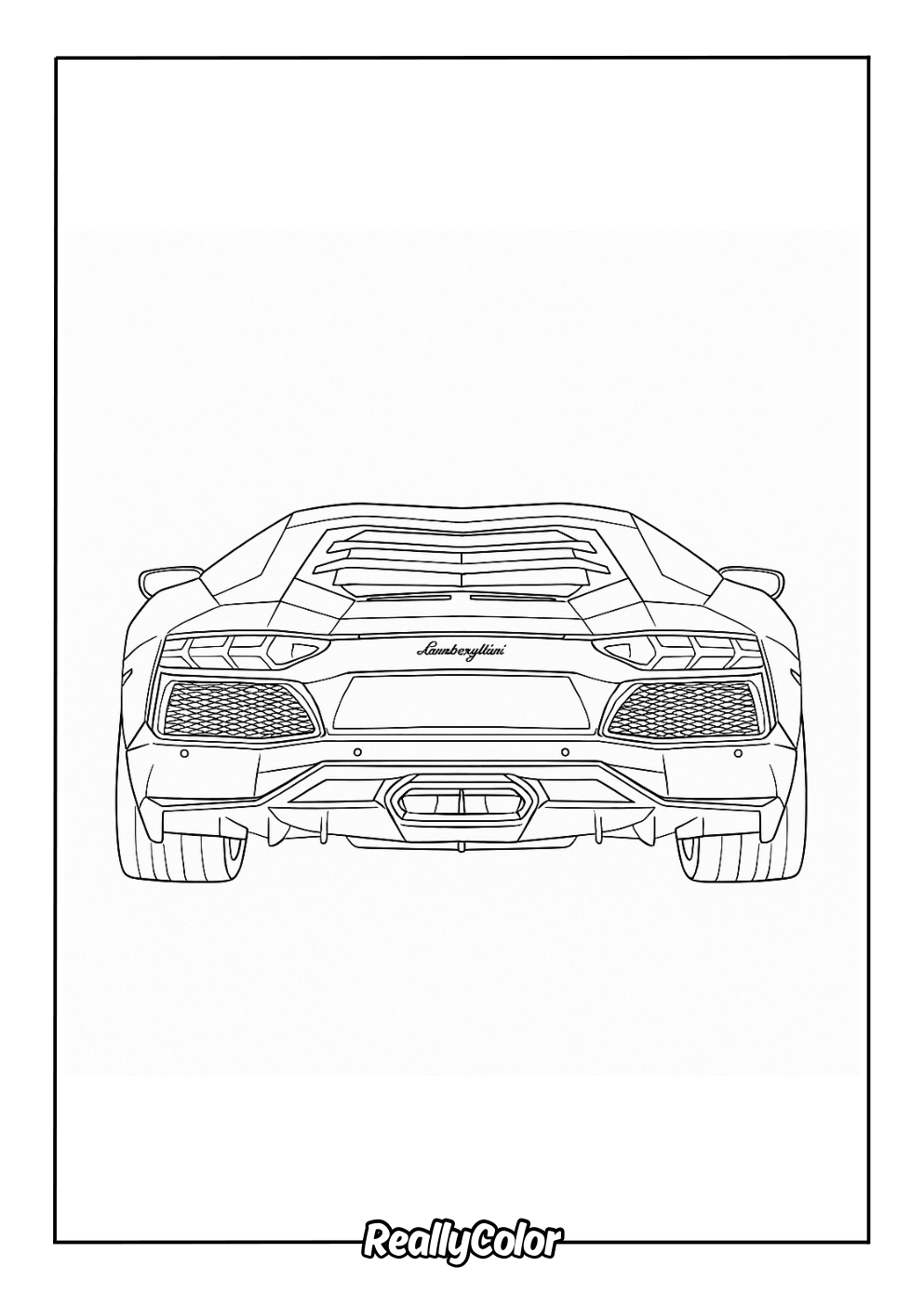 lambo coloring pages