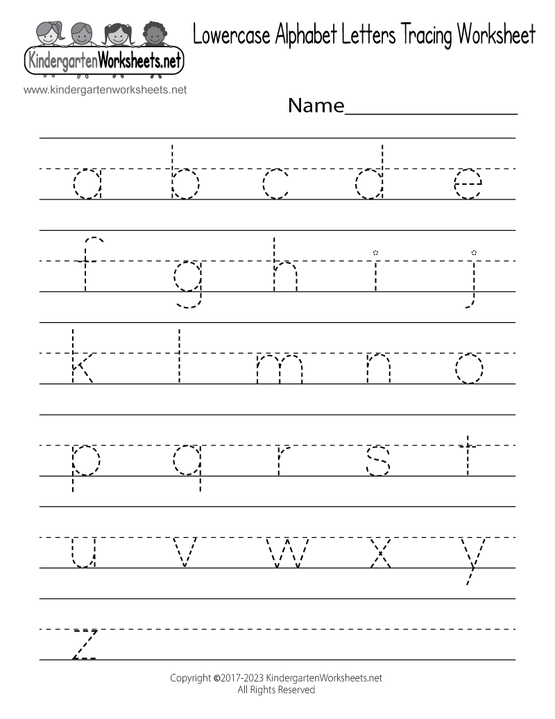 alphabet tracing worksheets for preschoolers