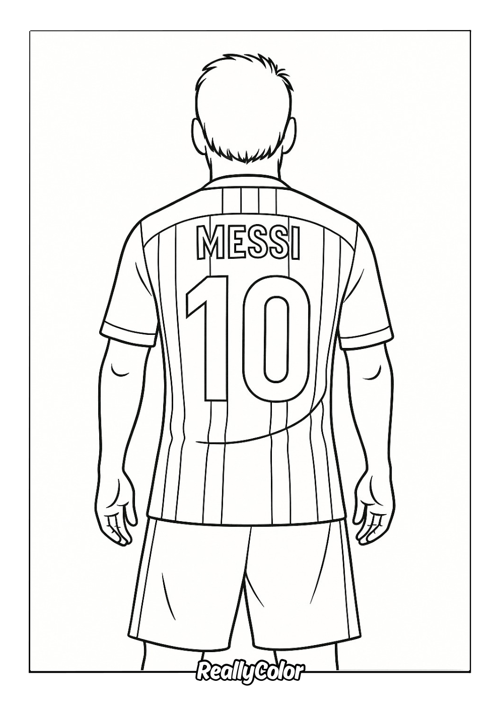 soccer messi coloring pages
