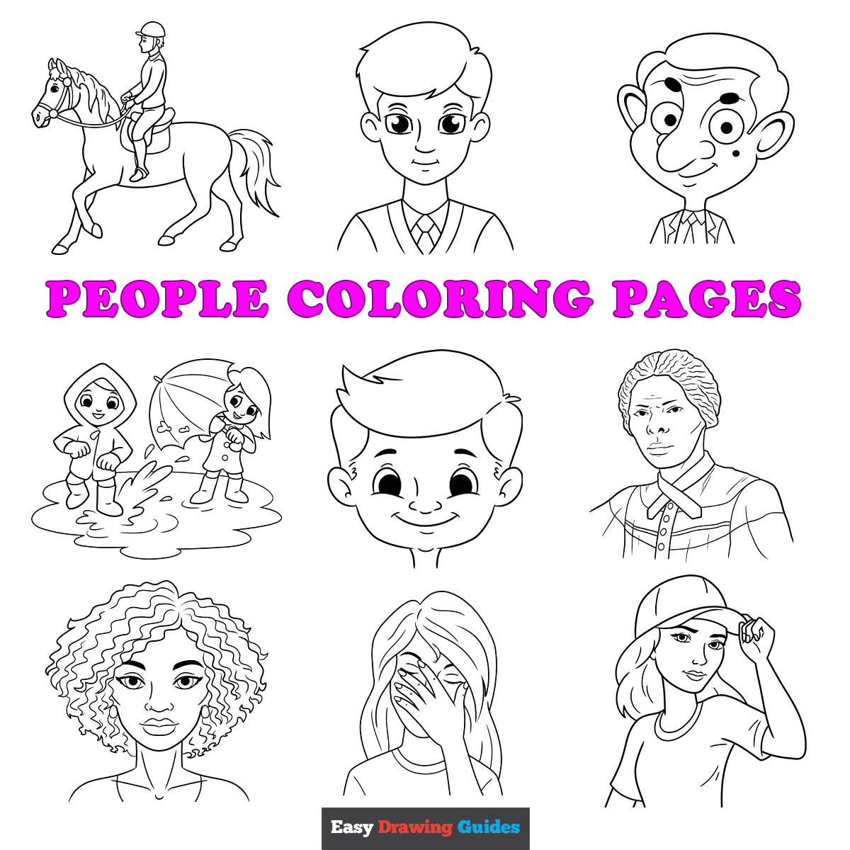 Free Printable People Coloring Pages For Kids