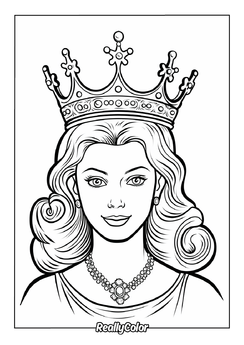 Free Printable Queen Coloring Pages