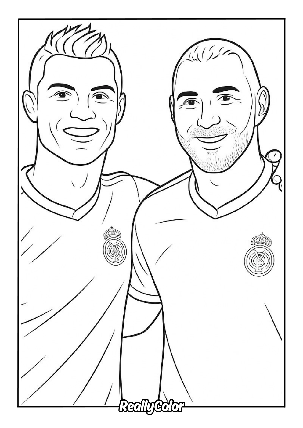 ronaldo coloring page