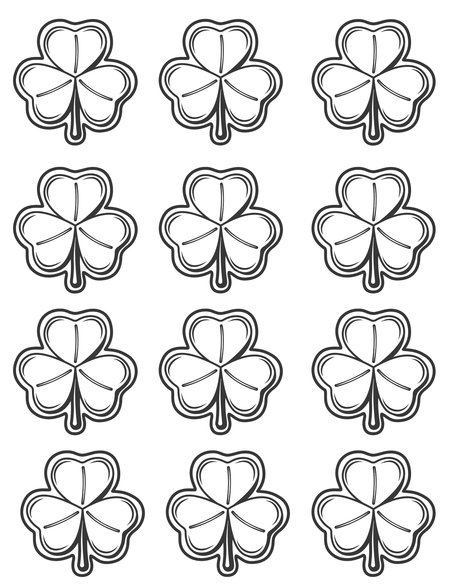 Free Printable Shamrock Coloring Pages For Kids And Adults