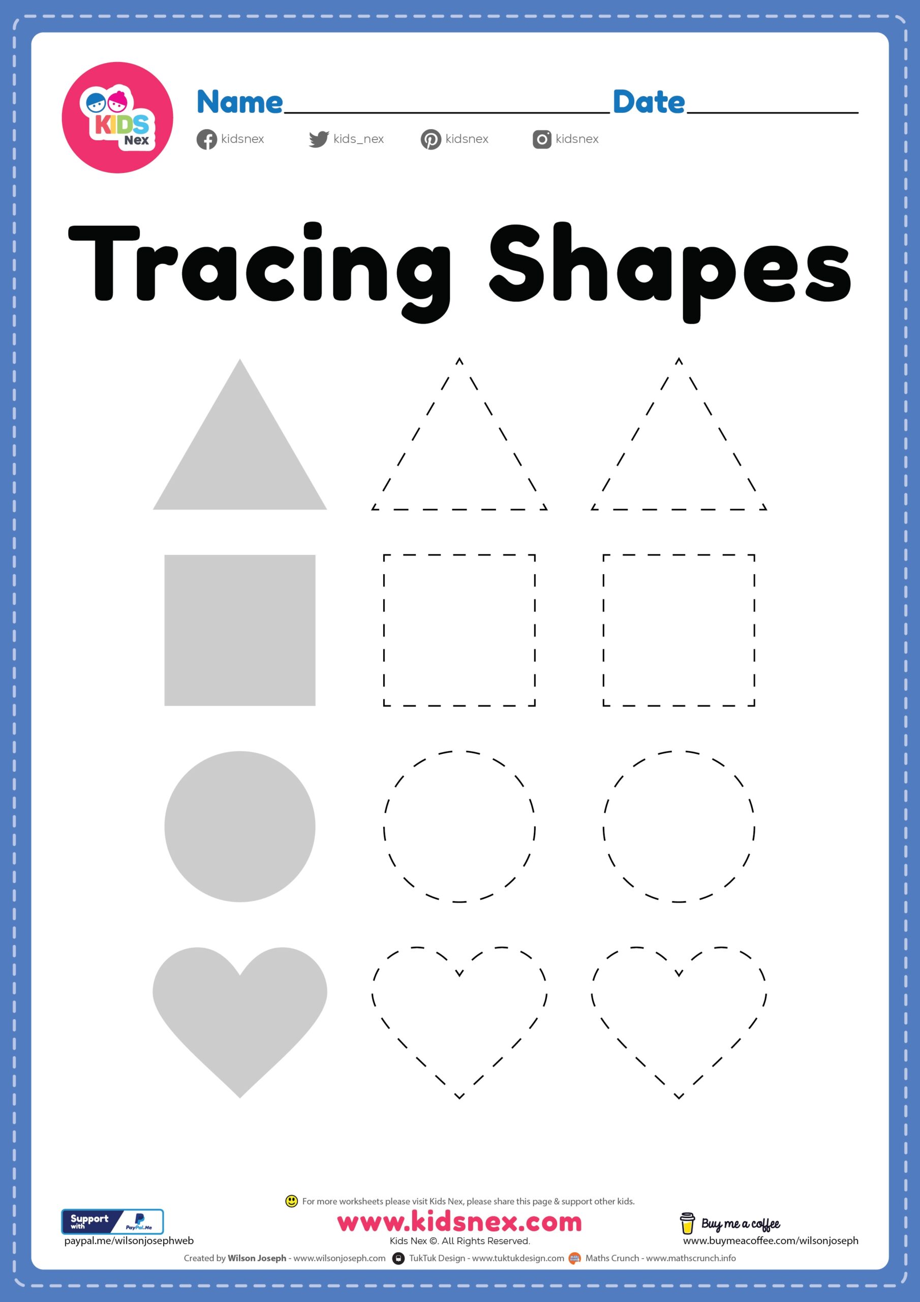 shape worksheets for preschool
