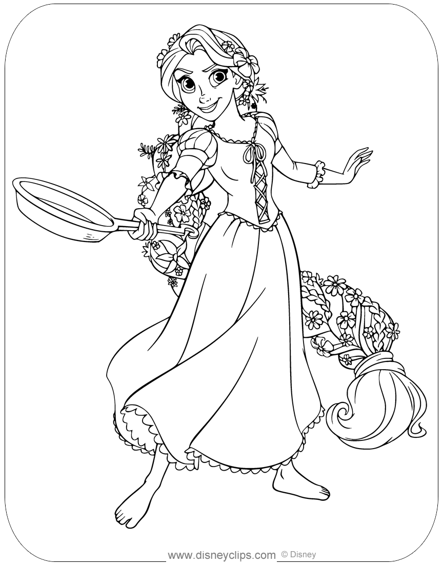 repunzle coloring pages