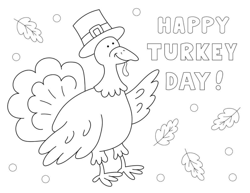 free thanksgiving color pages