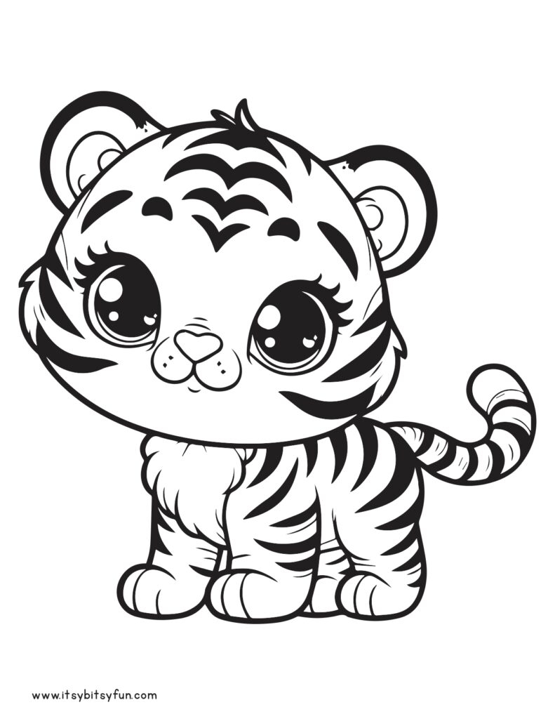 coloring pages tiger