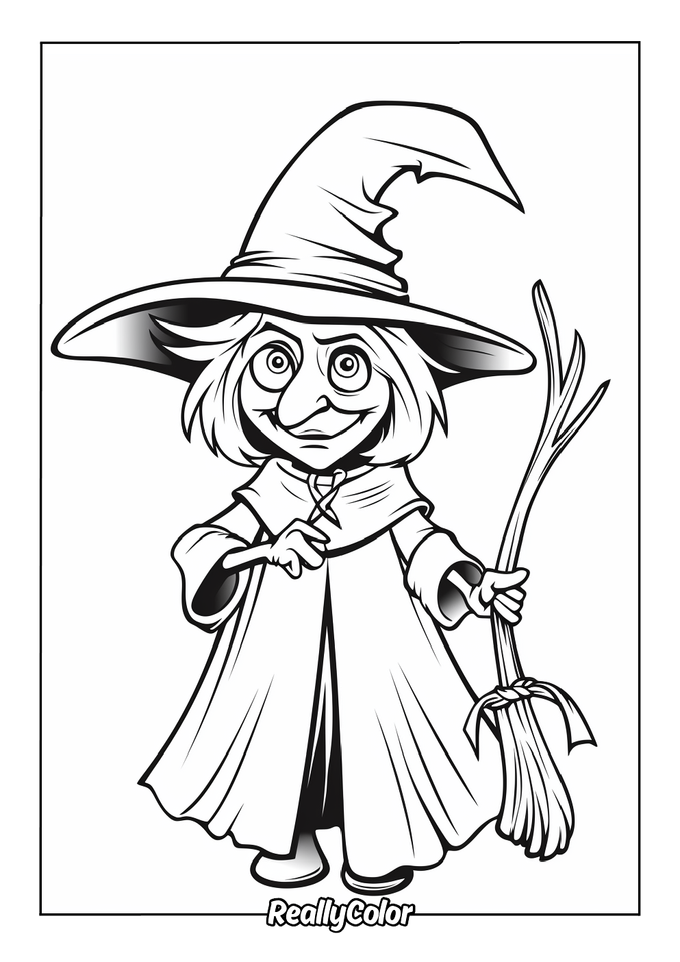 witch coloring pages