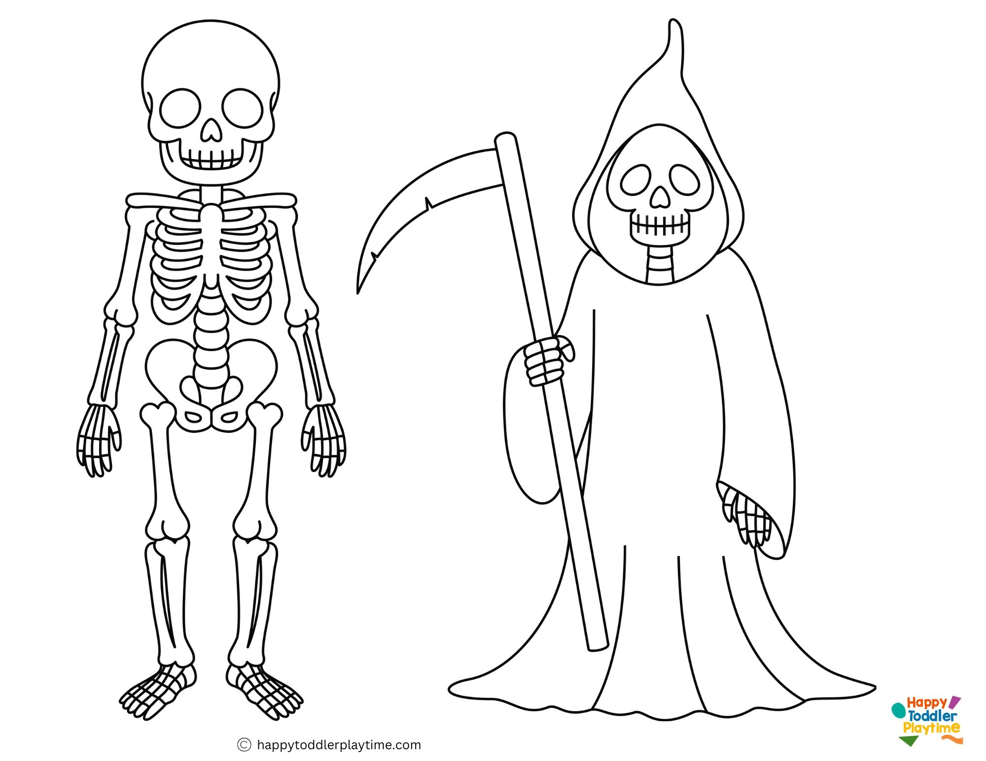 Free Skeleton Coloring Pages Happy Toddler Playtime Free Skeleton Coloring Pages Happy Toddler Playtime