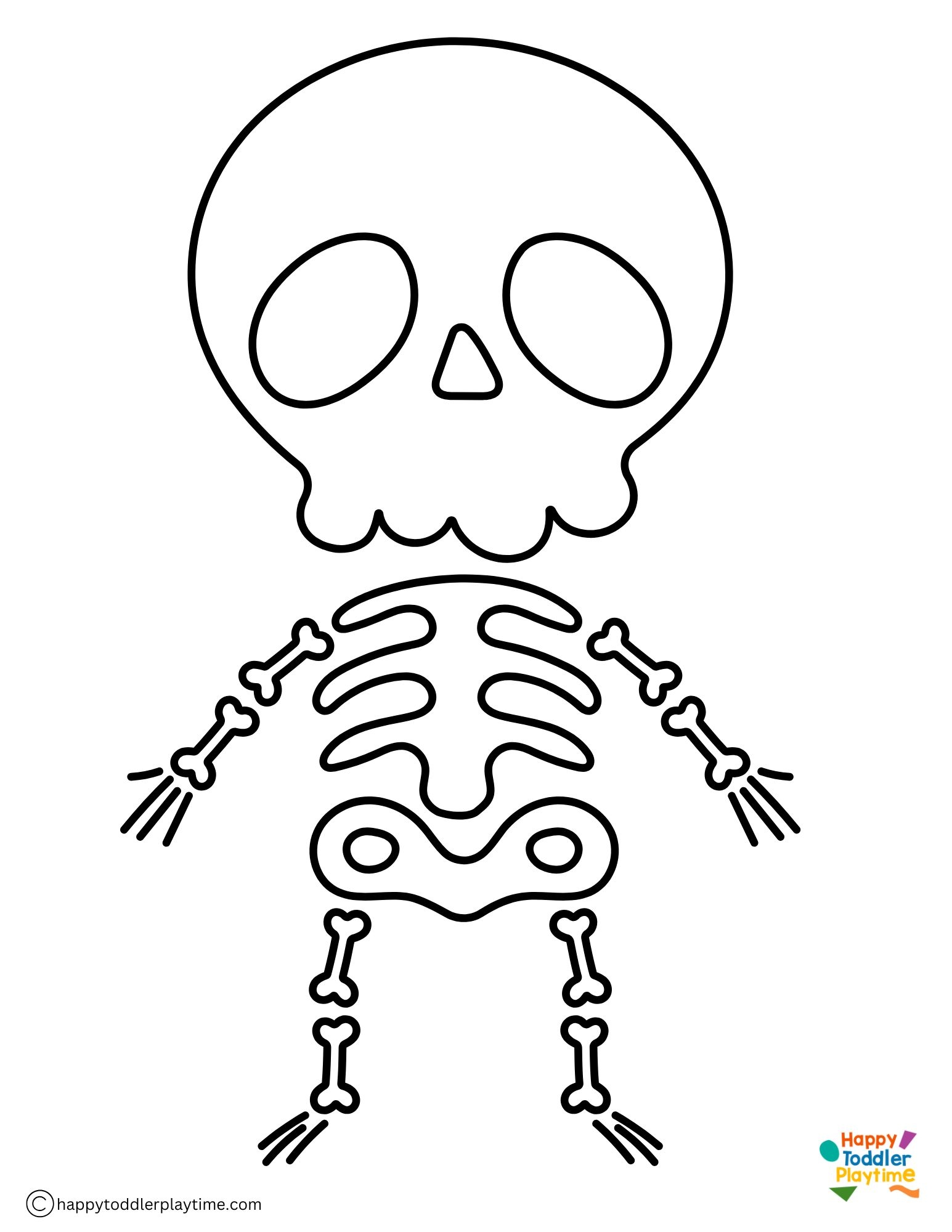 Free Skeleton Coloring Pages Happy Toddler Playtime Free Skeleton Coloring Pages Happy Toddler Playtime