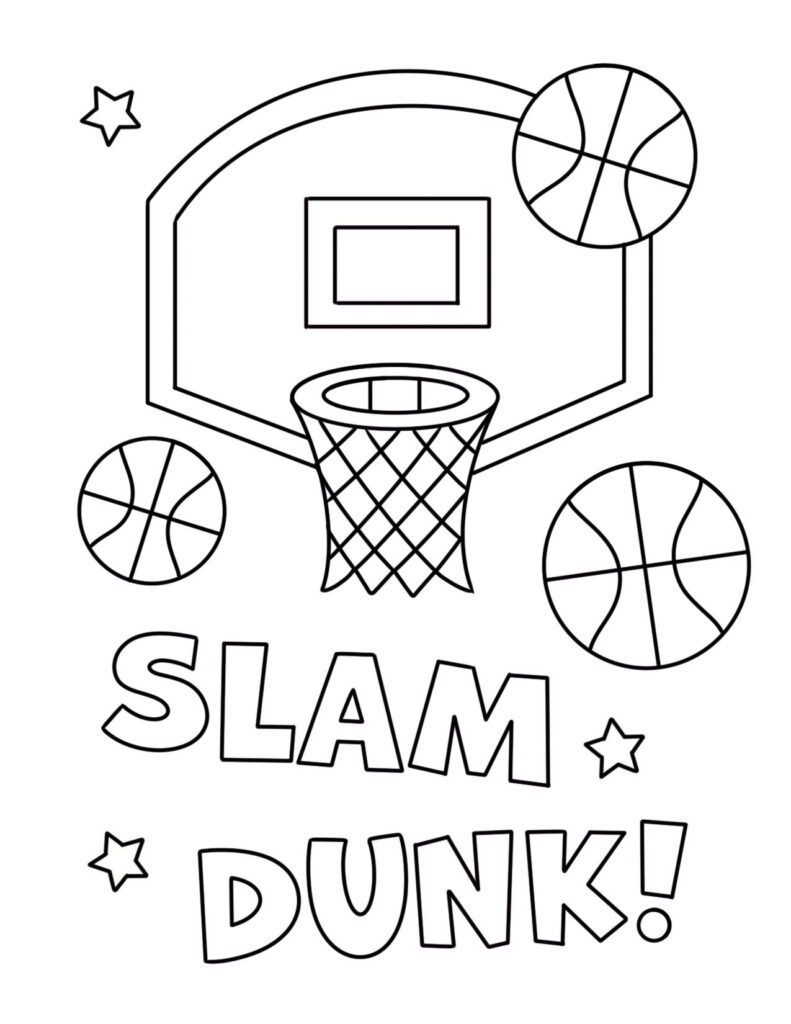 sport coloring pages