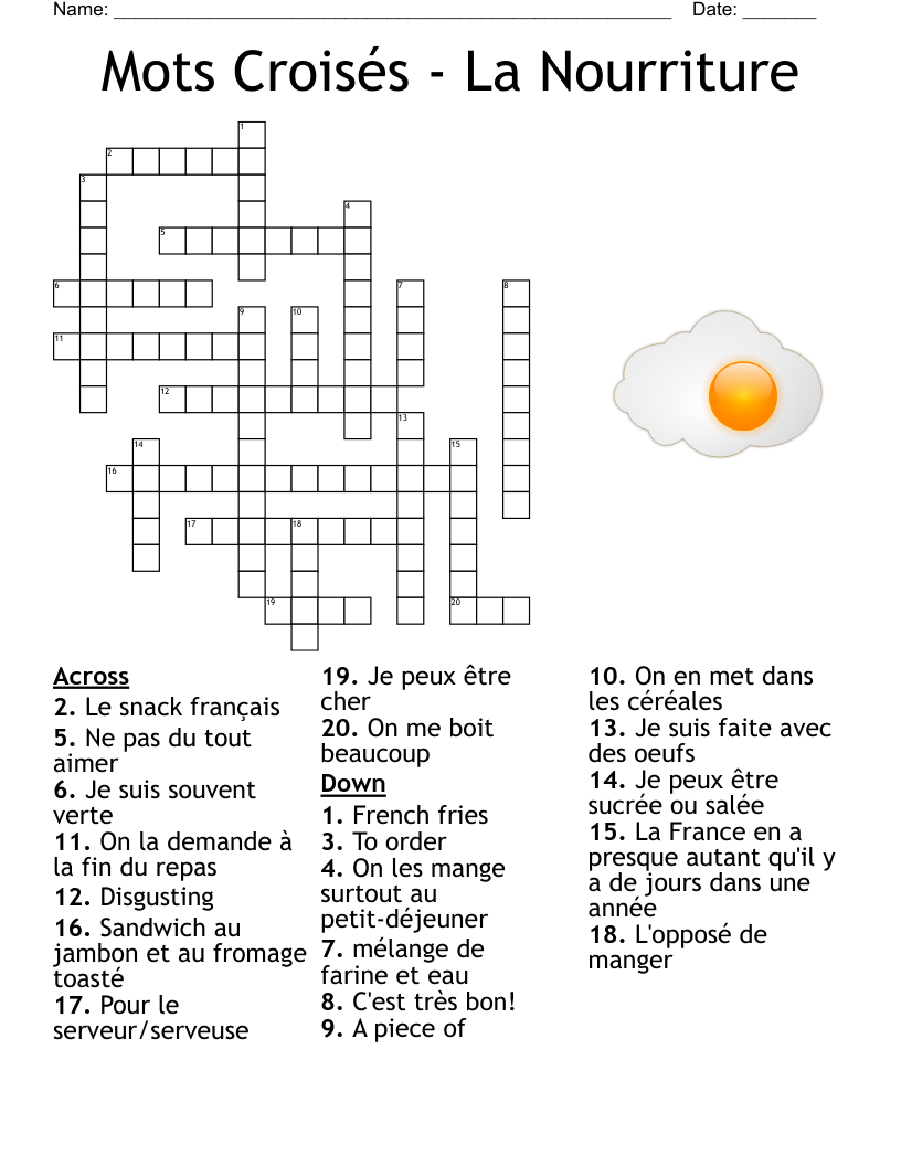 French Crossword WordMint