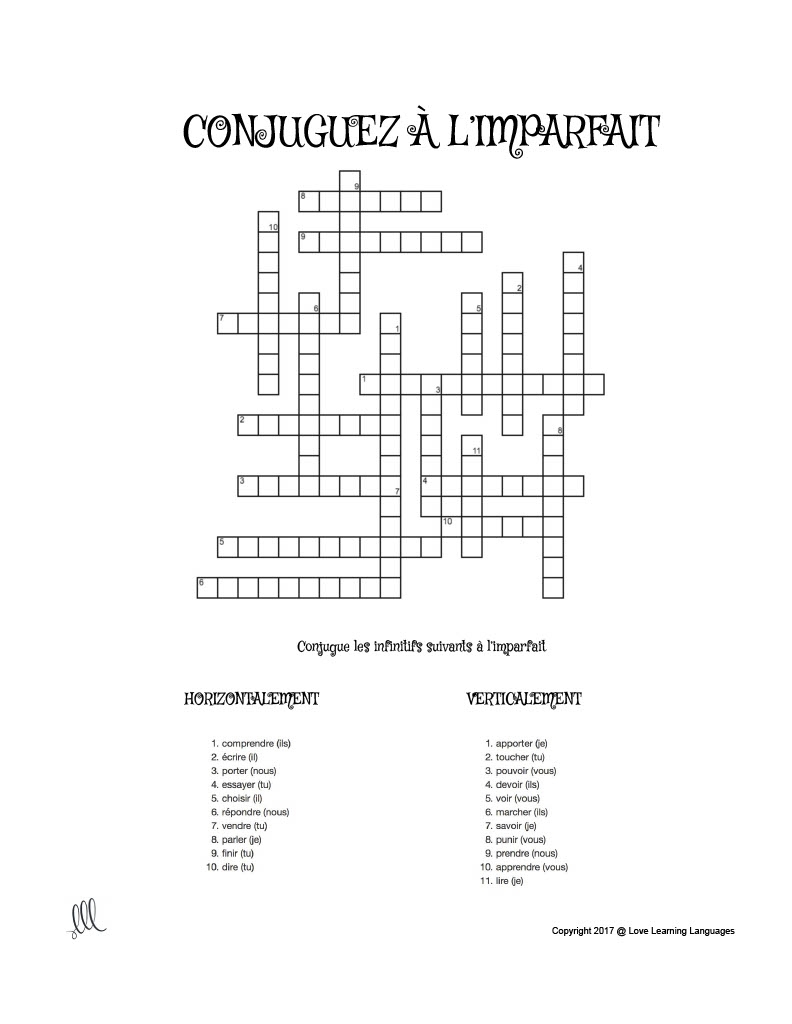 french pronoun crossword