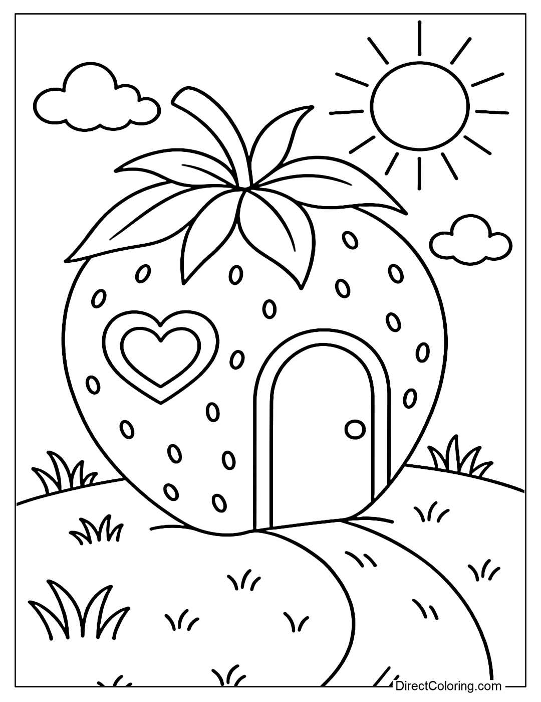 houses coloring pages