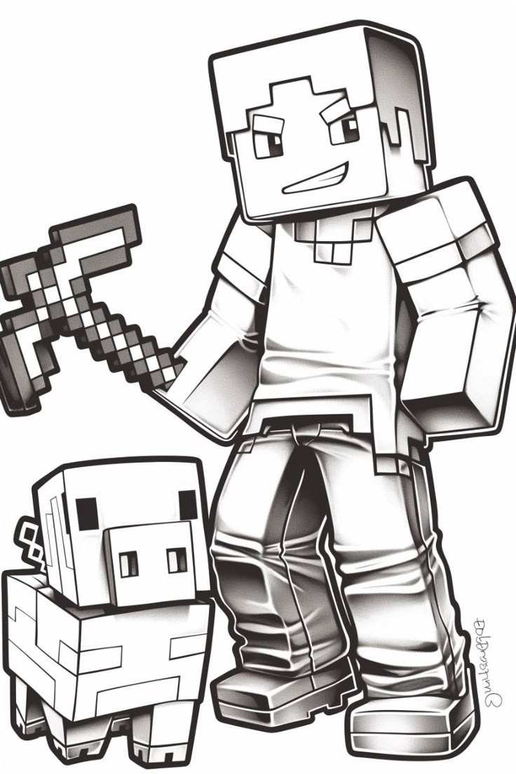 steve from minecraft coloring page steve from minecraft coloring page