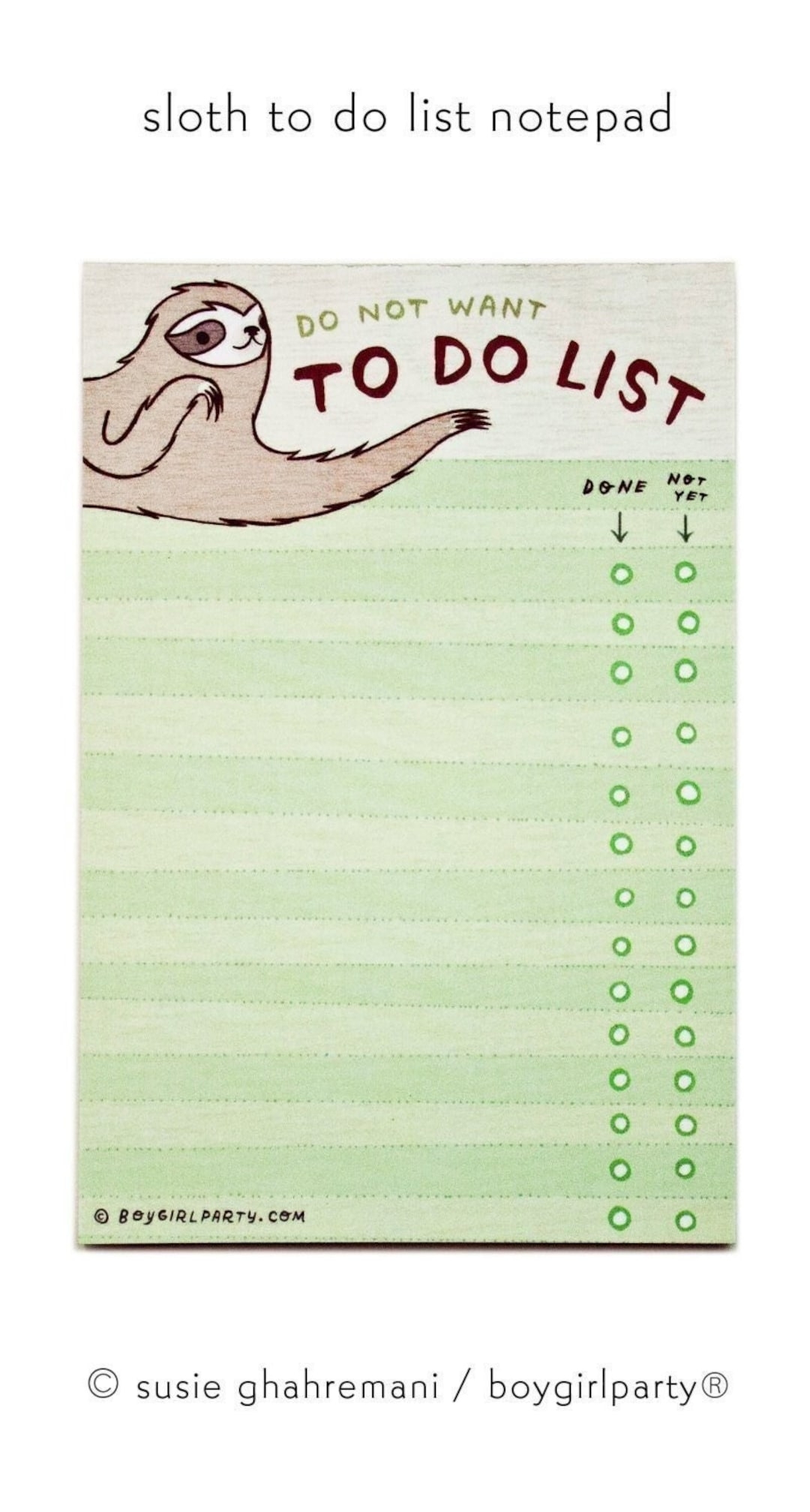 funny to do list notepad