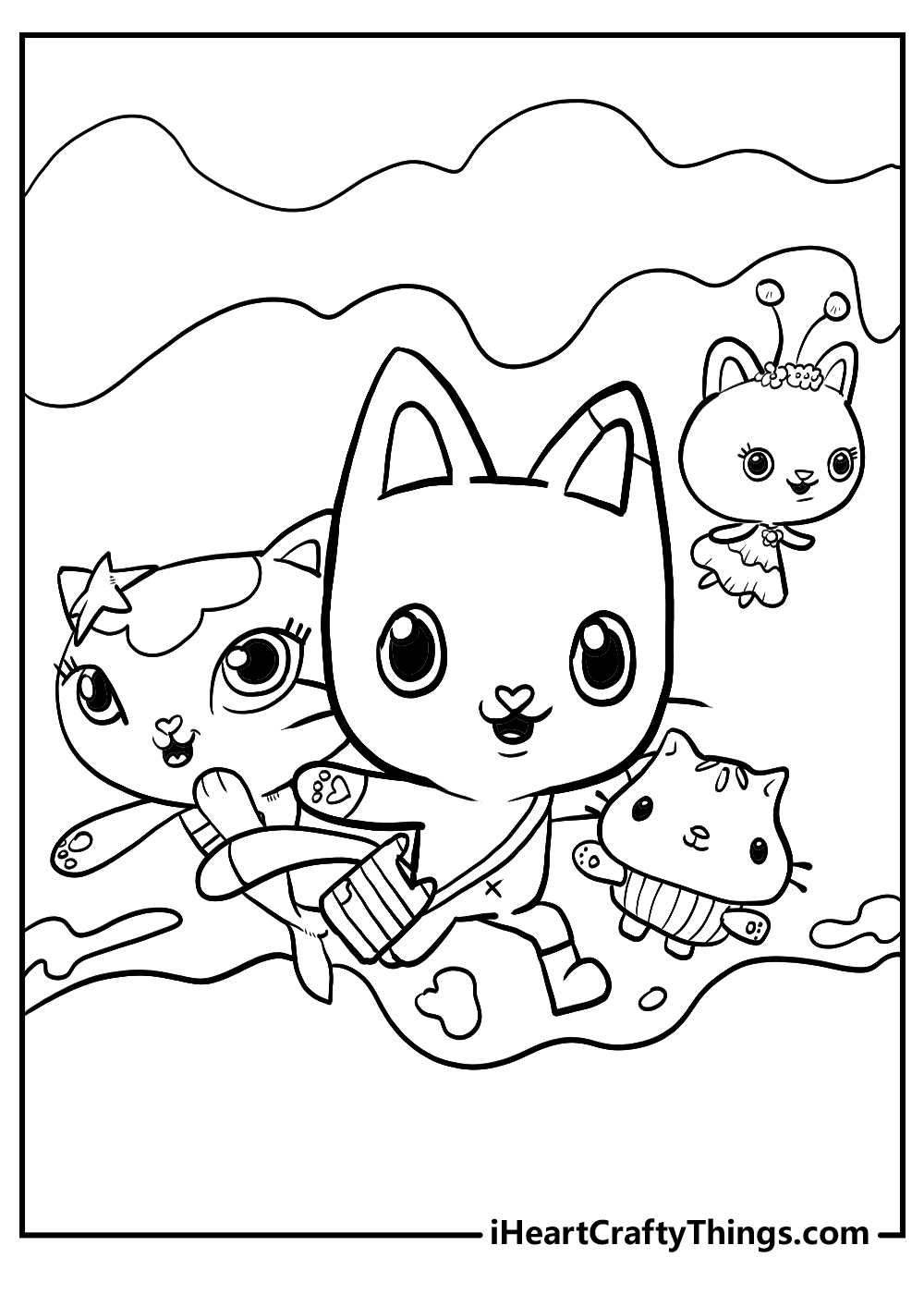 gabby dollhouse coloring pages