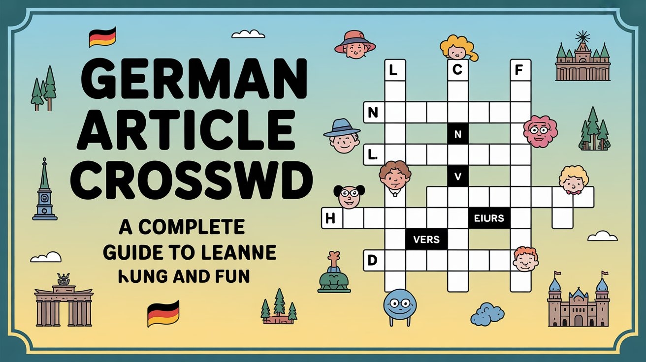 German Article Crossword Master Grammar With Fun