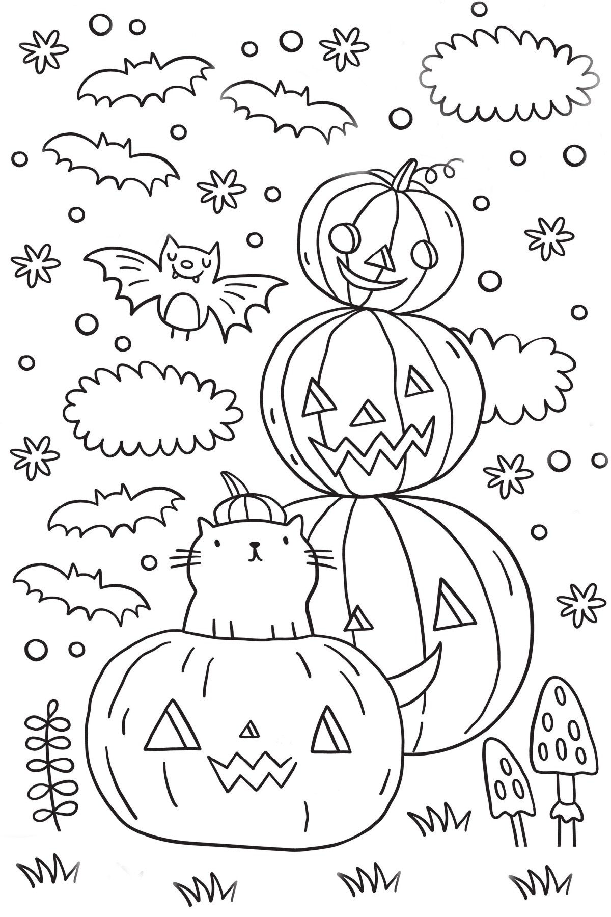 Get 13 Jack O Lantern Coloring Pages Free Halloween Printables