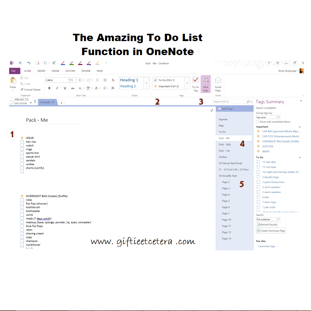 to do list on onenote